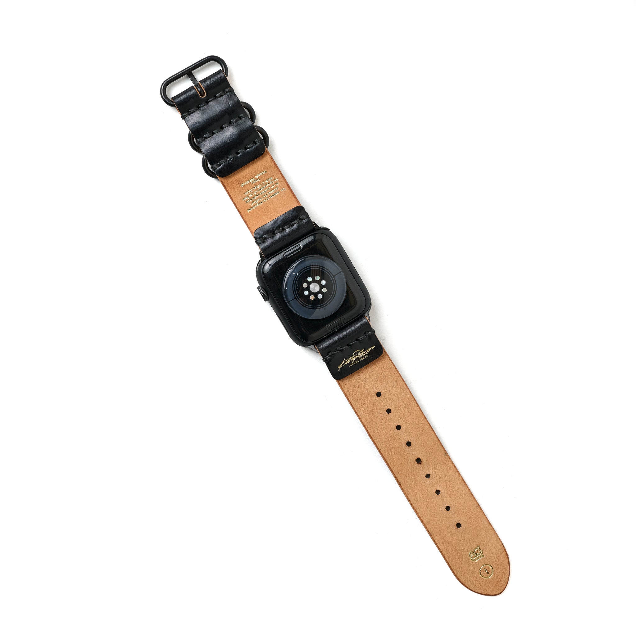 MILITARY STRAP FOR APPLE WATCH (ROCADO_COADOVAN_BLACK) – THE