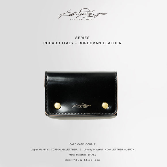 CARD CASE -DOUBLE (Cordovan leather)