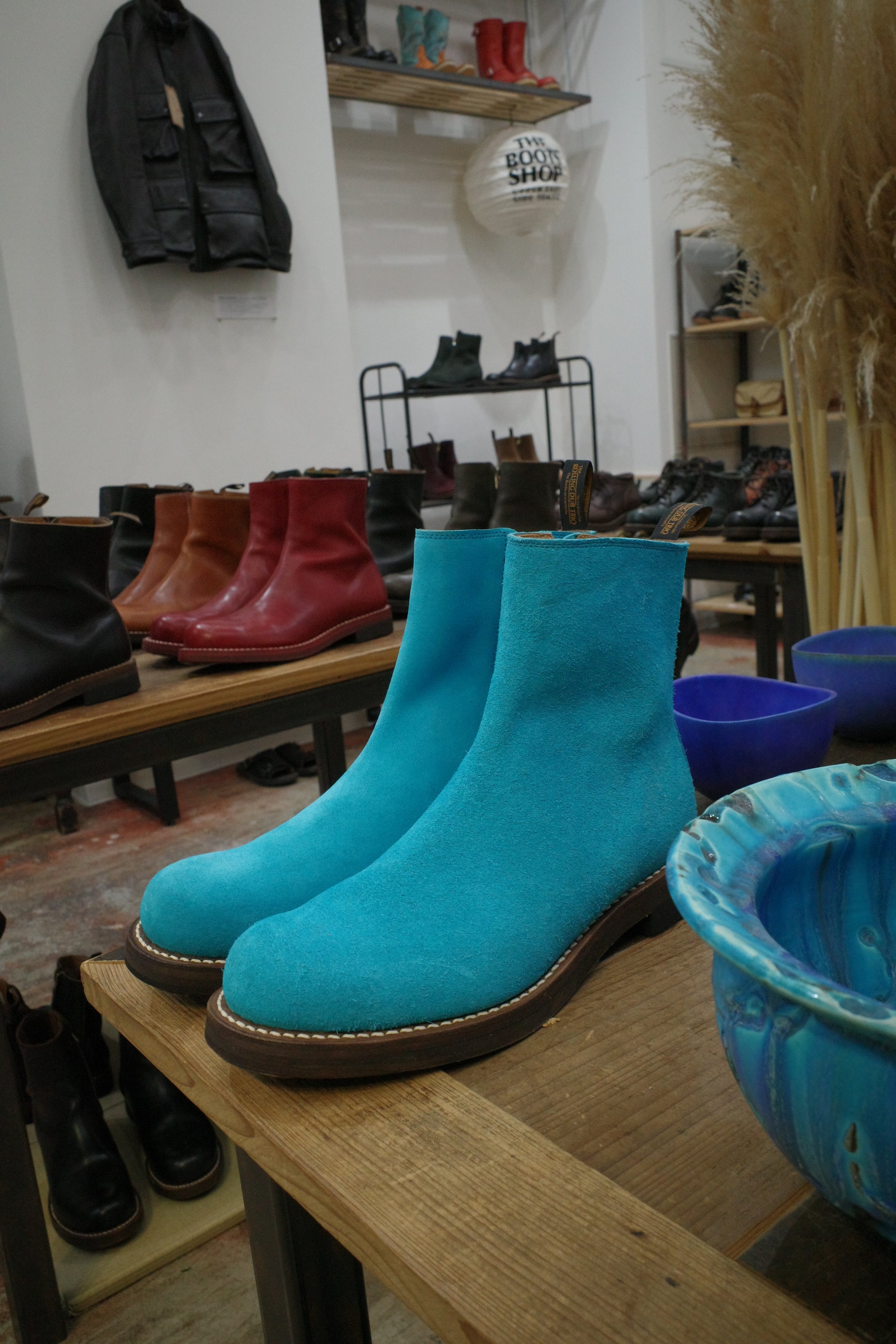 靴 ROLLING DUB TRIO CASPER OIL BLUE GREEN CASPER (Turquoise Suede) – THE BOOTS SHOP ONLINE
