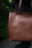 BOX TOTE BAG -LEATHER-