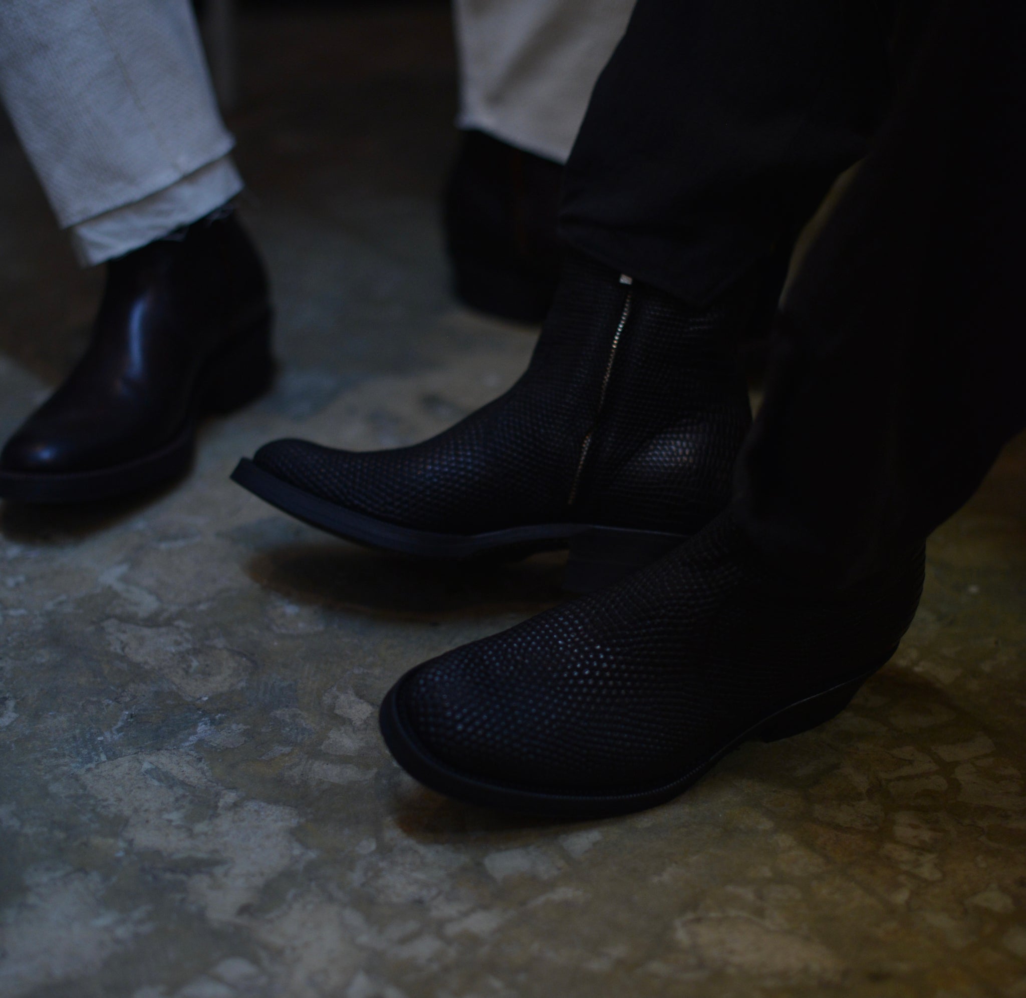 GLEANERS ZIP -Lizard – THE BOOTS SHOP ONLINE